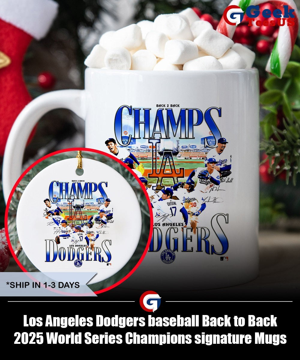 Los Angeles Dodgers baseball Back to Back 2025 World Series Champions signature shirt