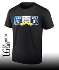 Los Angeles Dodgers trolling New York Yankees 0-5 score Patch Top Of Fifth Inning Game scoreboard shirt
