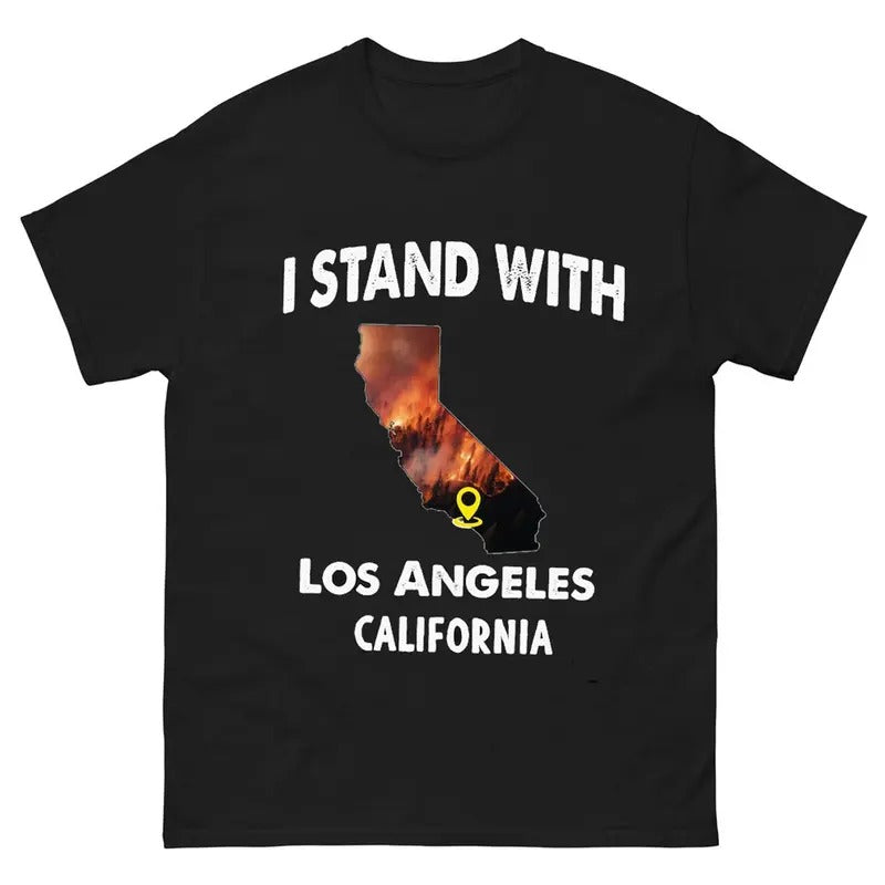 Los Angeles Resilience Shirt, Firefighter Support Tee, Pray For California Apparel Hoodie, Sweatshirt | HypeDripTees.com