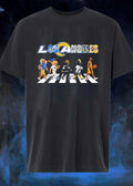 Los Angeles Sports Fan Apparel Mascot Walking the Abbey Road Graphic T-Shirt