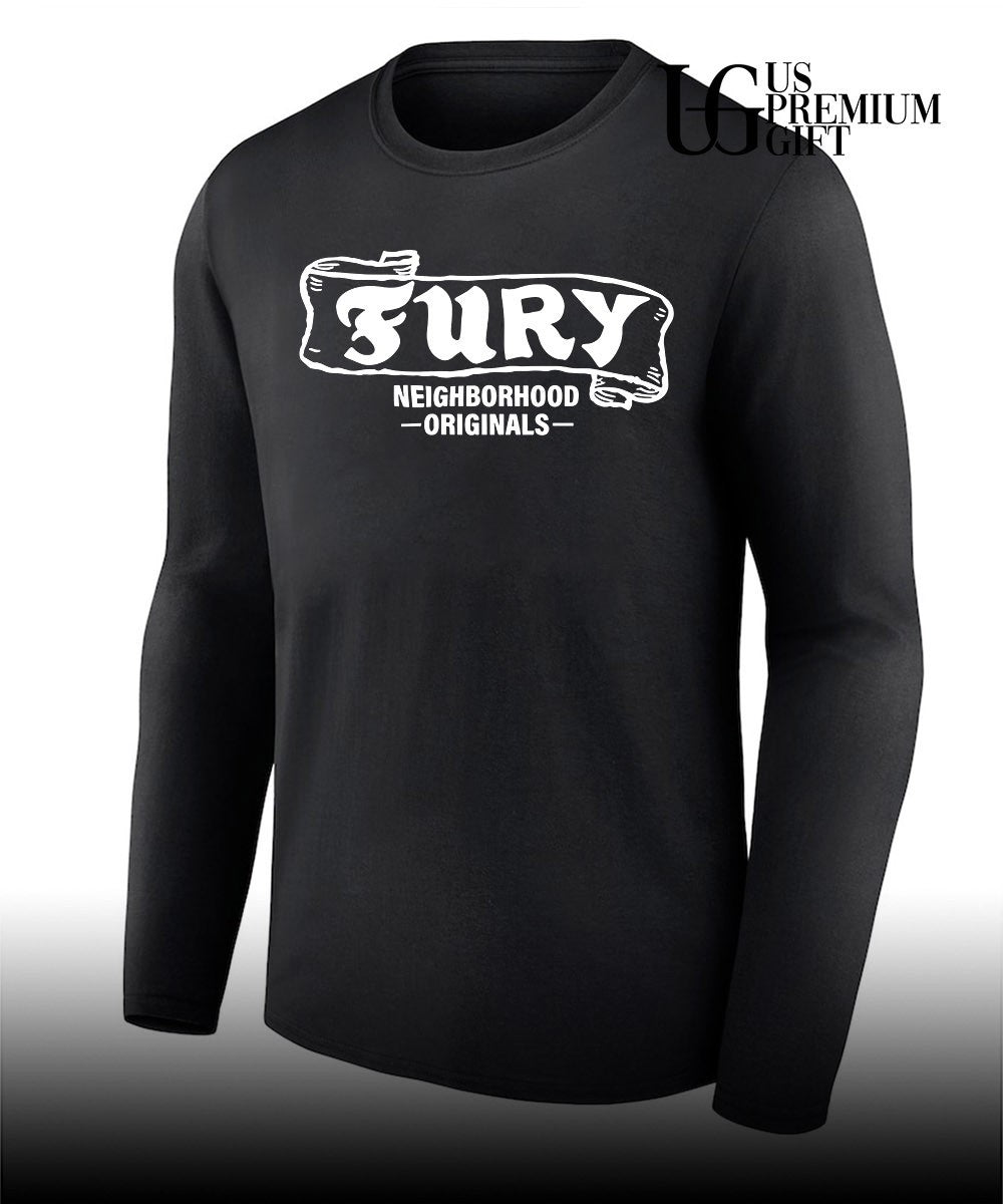 Louis wearing Neighborhood Fury shirt