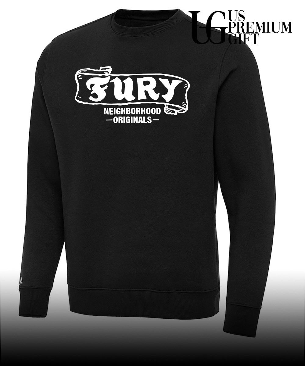 Louis wearing Neighborhood Fury shirt