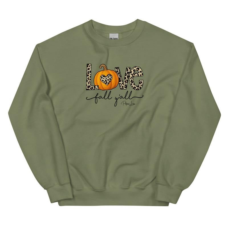 Love Fall Y'all Graphic Crewneck Sweatshirt T-Shirts, Hoodie | HypeDripTees.com