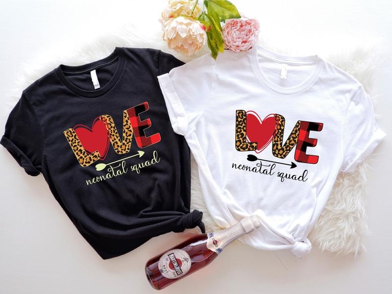 Love Neonatal Squad Shirt, Labor and Delivery Nurse Gift Tee, Matching Neonatal Intensive Care Unit Shirt, NICU Life Crew...