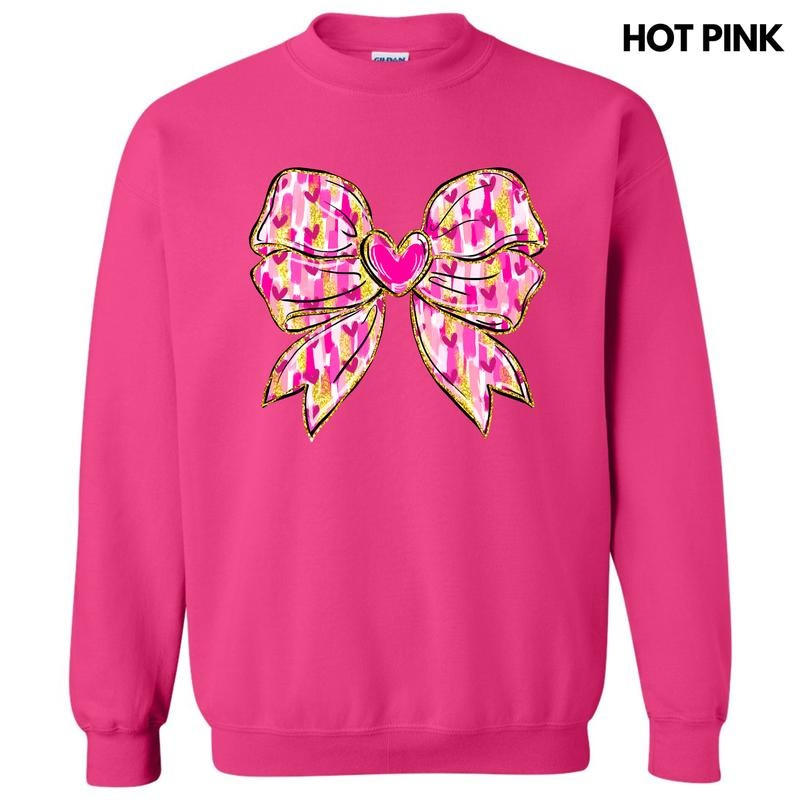 Love You Heart Bow Sweatshirt 'NLB' T-Shirts, Hoodie | HypeDripTees.com
