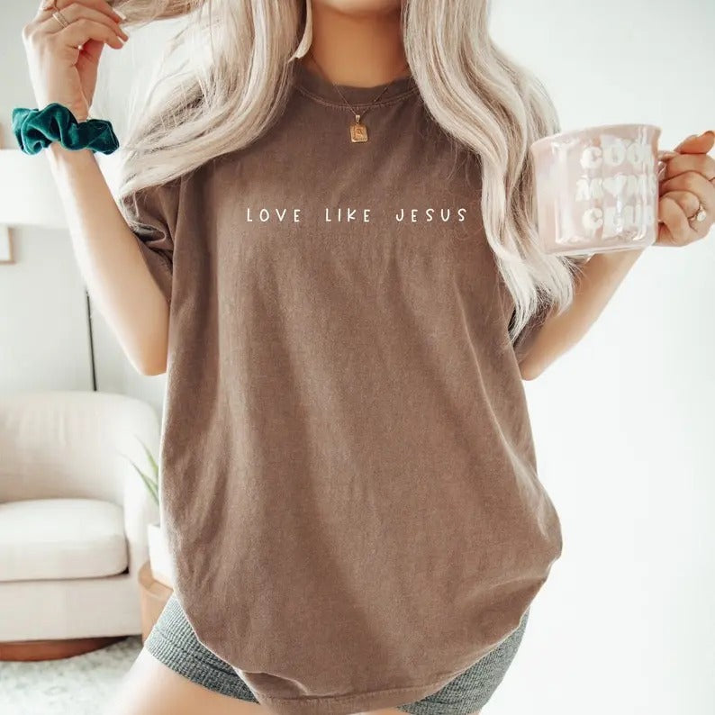 Love like Jesus Tshirt, Christian Sweatshirt, Faith Hoodie, Bible Verses | HypeDripTees.com