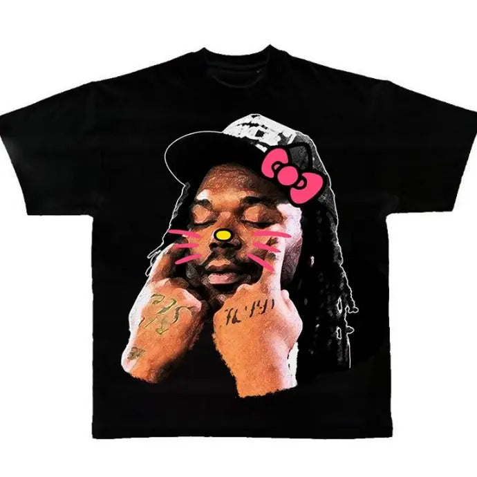Lucki Black Face Tee Kitty T-shirt Hoodie, Sweatshirt | HypeDripTees.com