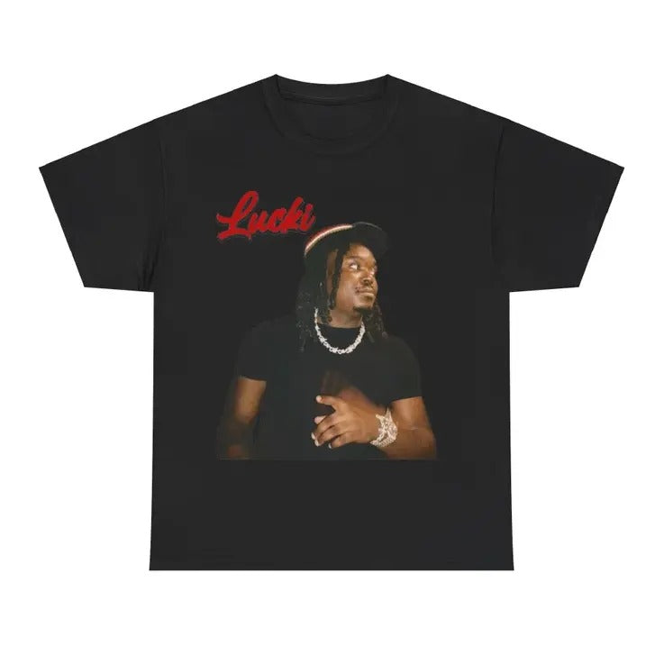 Lucki Shirt, Red Luckii Tour Shirt, Gift Shirt Hoodie, Sweatshirt | HypeDripTees.com