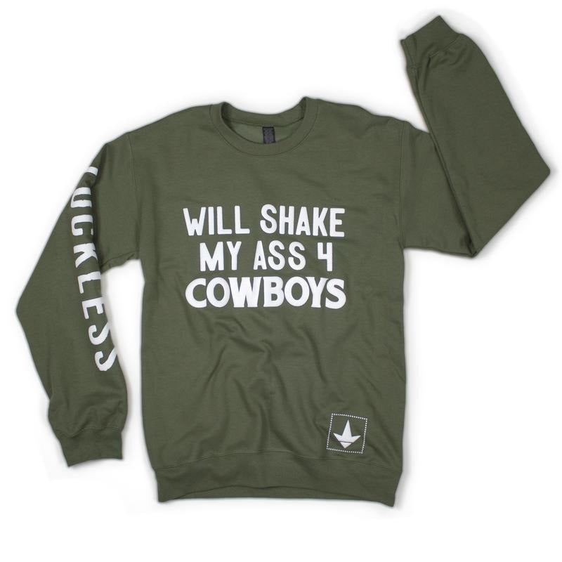 Luckless Outfitters WSMA4 Cowboys Fleece Sweatshirt Cotton Womenswear T-Shirts, Hoodie | HypeDripTees.com