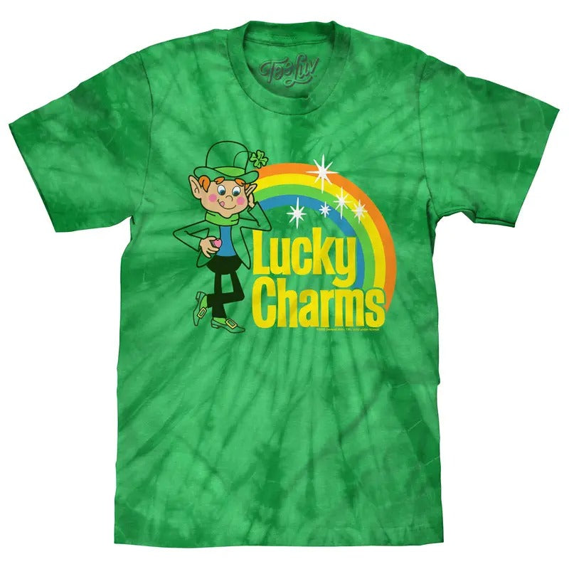 Lucky Charms Tie Dye T-Shirt - Kelly Green Tie Dye Hoodie, Sweatshirt | HypeDripTees.com