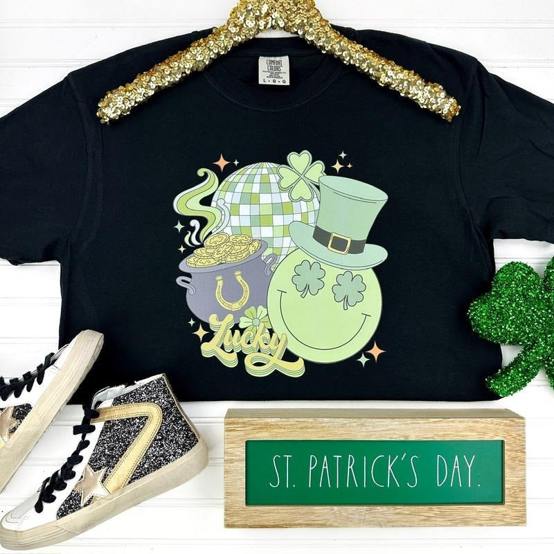Lucky Little Disco Comfort Colors T-Shirt Hoodie, Sweatshirt | HypeDripTees.com