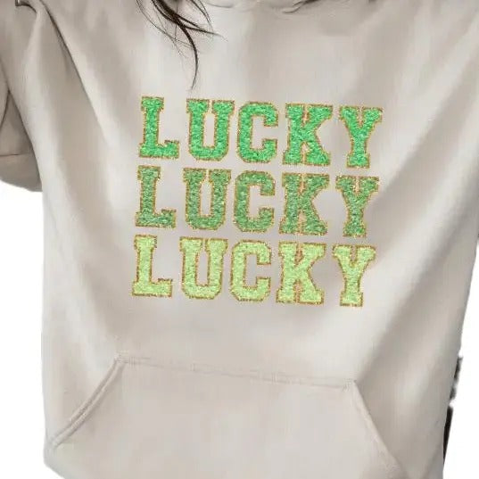 Lucky Lucky Lucky St Patricks Day Sweatshirt T-Shirts, Hoodie | HypeDripTees.com