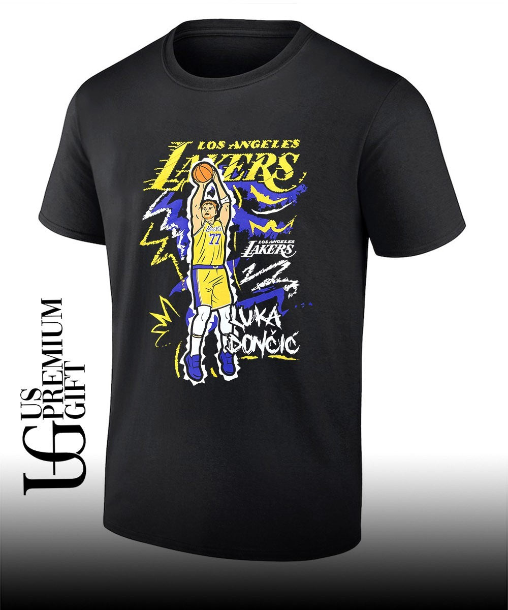Luka Doncic Los Angeles Lakers NBA 2026 chalked up shirt