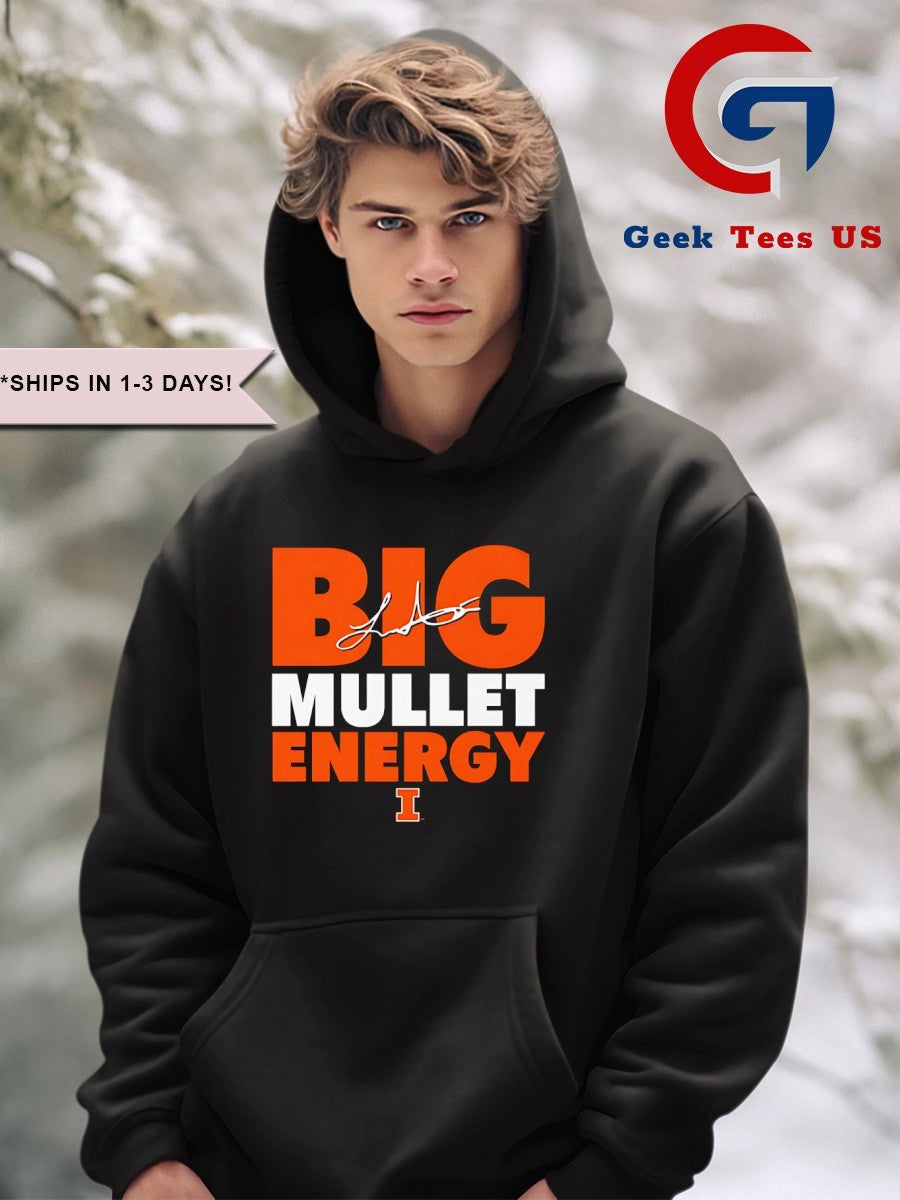 Luke Altmyer Big Mullet Energy Illinois Fighting Illini signature T-shirt