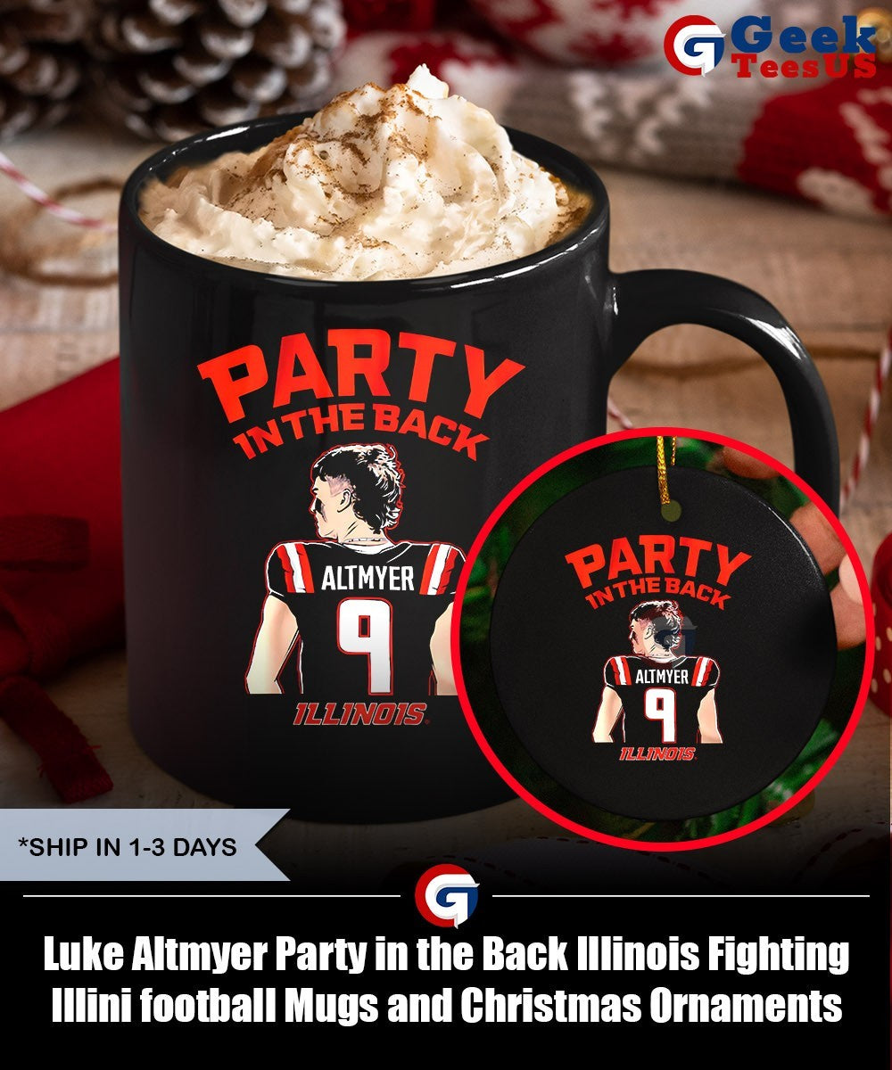Luke Altmyer Party in the Back Illinois Fighting Illini football shirt