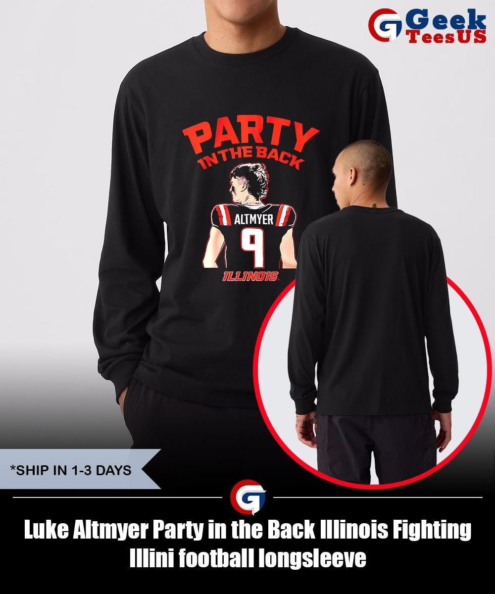 Luke Altmyer Party in the Back Illinois Fighting Illini football shirt