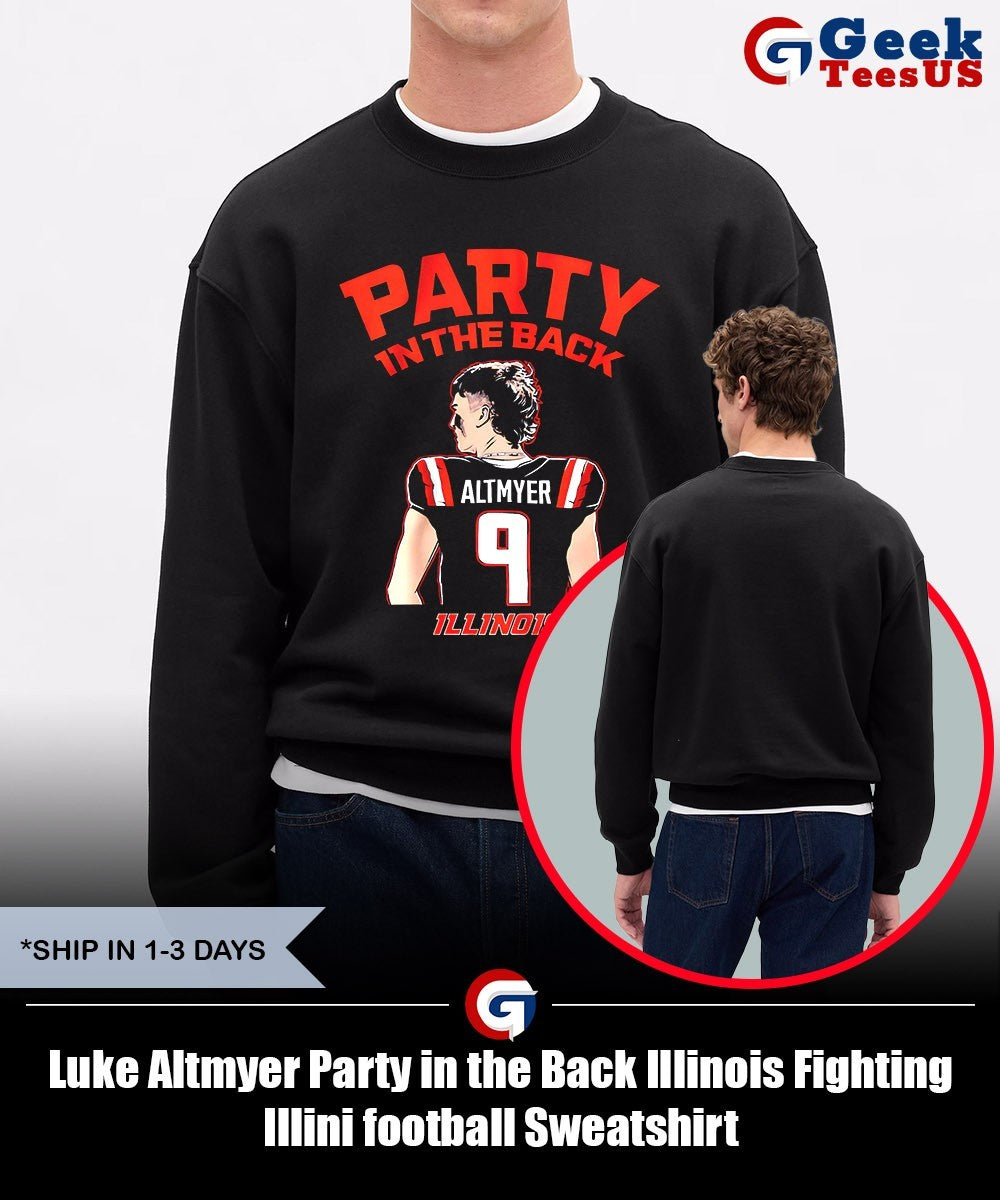 Luke Altmyer Party in the Back Illinois Fighting Illini football shirt