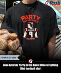 Luke Altmyer Party in the Back Illinois Fighting Illini football shirt