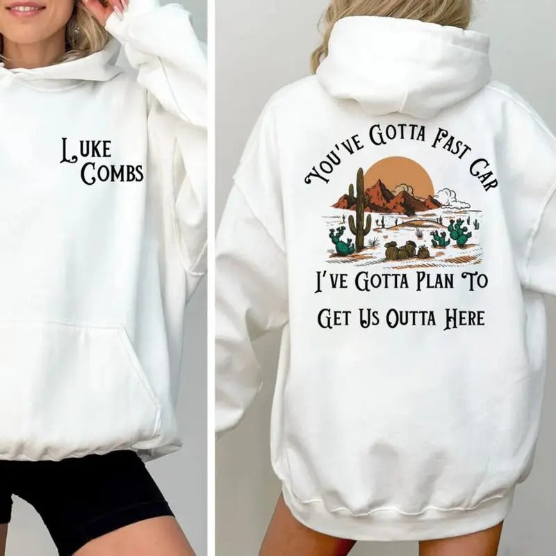 Lukee Inspired Combss 2 Sides Shirt, Country  Concert Outfit, Ccombs Merch,  Sweater Pullover Tee Hoodie, Sweatshirt