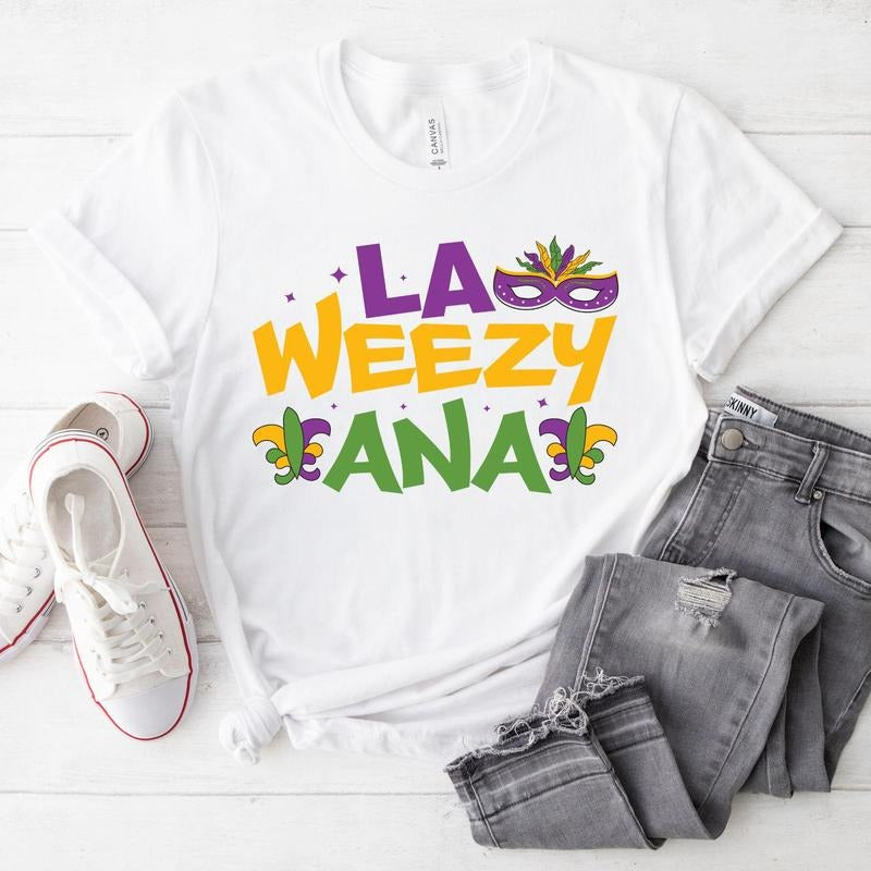 Lz Weezy Ana, Mardi Gras Sweatshirt, Louisiana Mardi Gras Sweater, Fat Tuesday Shirt, Mardi Gras Gift, Louisiana Crewneck...