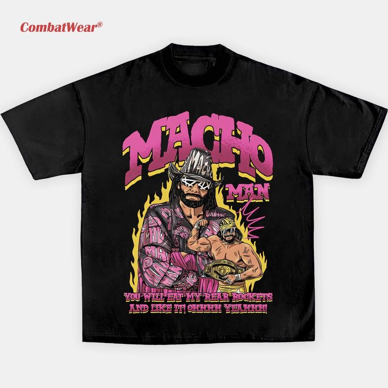 MACHO MAN TEE, Wrestling Tee, Wrestling Graphic Tee, 2025 Wrestler Shirt, Sports Shirt, Vintage Wresting Shirt, Wrestling...