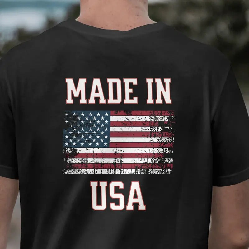 MADE IN USA T Shirt, 100% Made in the USA Classic Cotton Hoodie, Sweatshirt | HypeDripTees.com