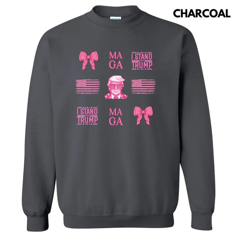 MAGA Coquette Collage Sweatshirt 'NLB' T-Shirts, Hoodie | HypeDripTees.com