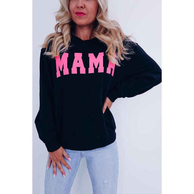 MAMA Graphic Sweatshirt - Black T-Shirts, Hoodie | HypeDripTees.com