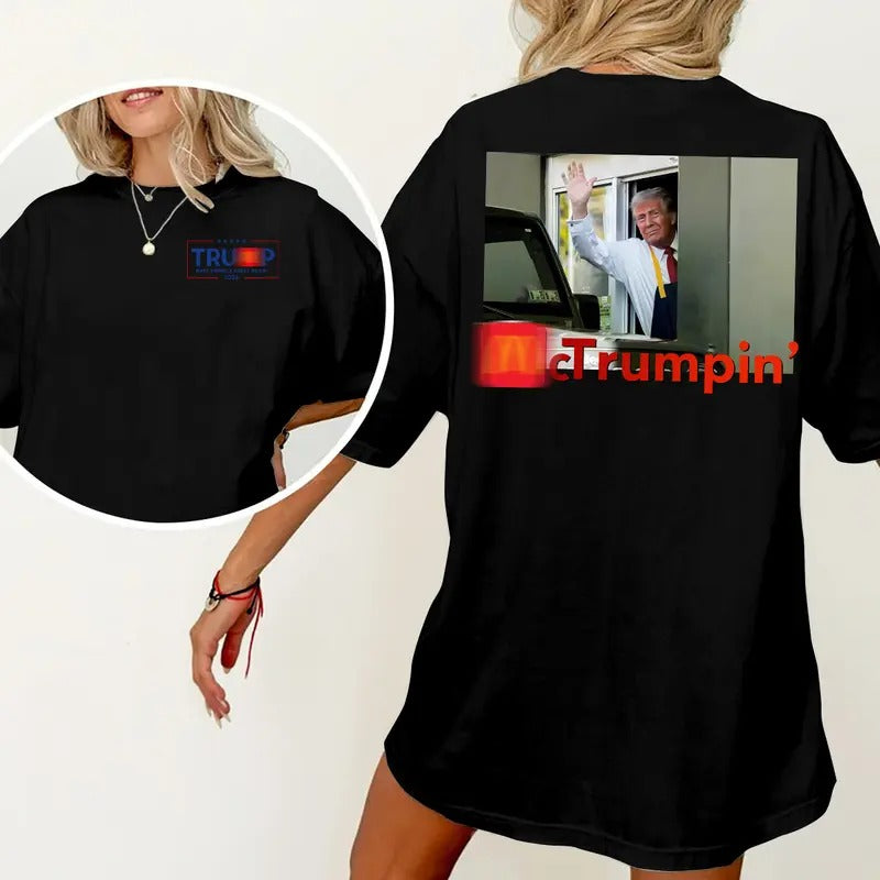 MCTrumpin Shirt, MAGAMAC, Trump 2024,  Make America Great Again Shirt Polyester Hoodie, Sweatshirt | HypeDripTees.com