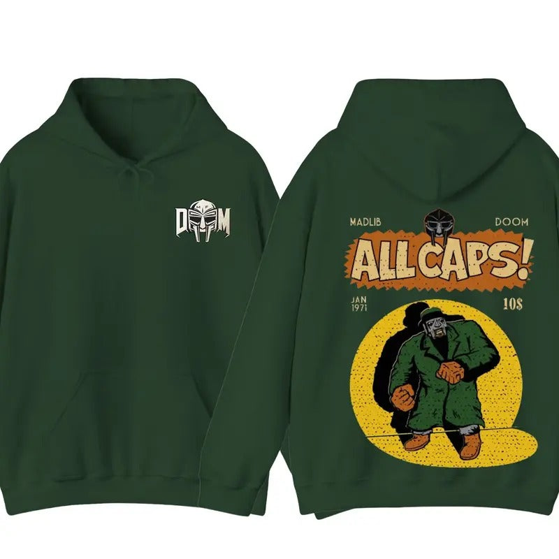 MF Doom Madlib All Caps T-shirt Sweatshirt Hoodie | HypeDripTees.com