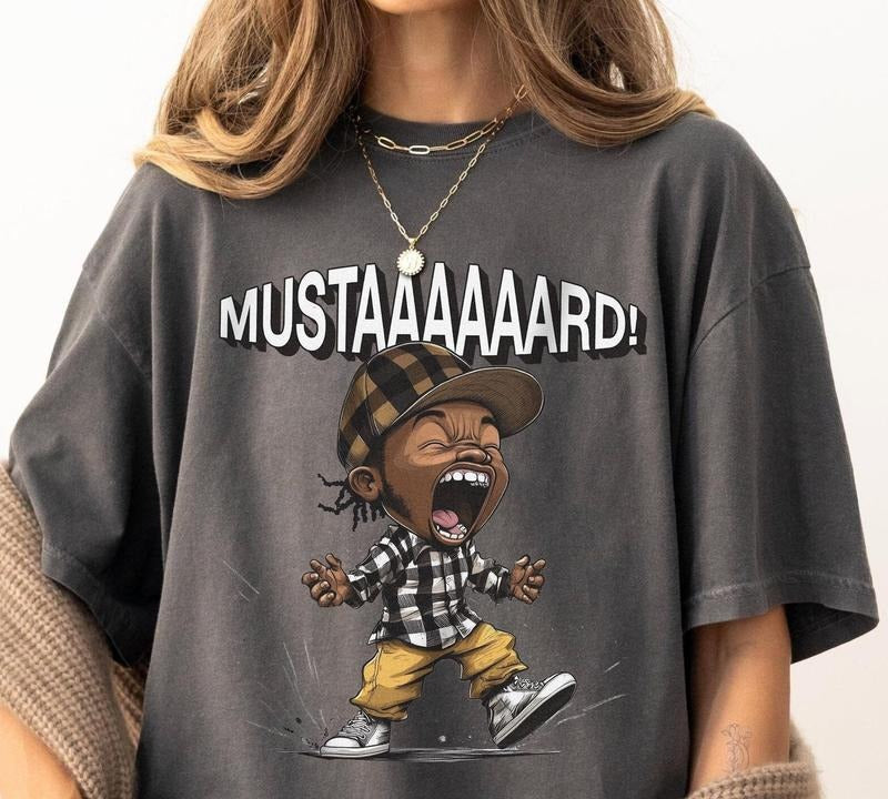 MUSTARD Shirt, Hip Hop Merch, West Coast Streetwear, Gifts for Lamar Fans, Mustaaaard Shirt, Funny Gift for Hip Hop Lover...