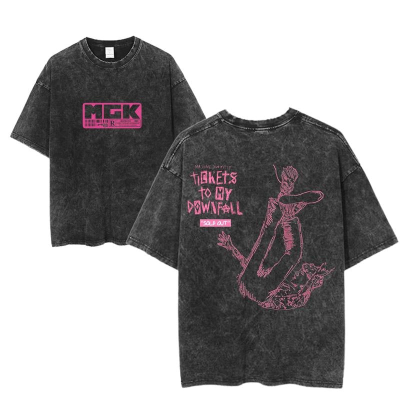 Machine Gun Kelly Tickets To My Downfall Sold Out Shirt, MGK Tour Graphic Tee, Pop Punk Rock Band Tee, Vintage Music Fan...
