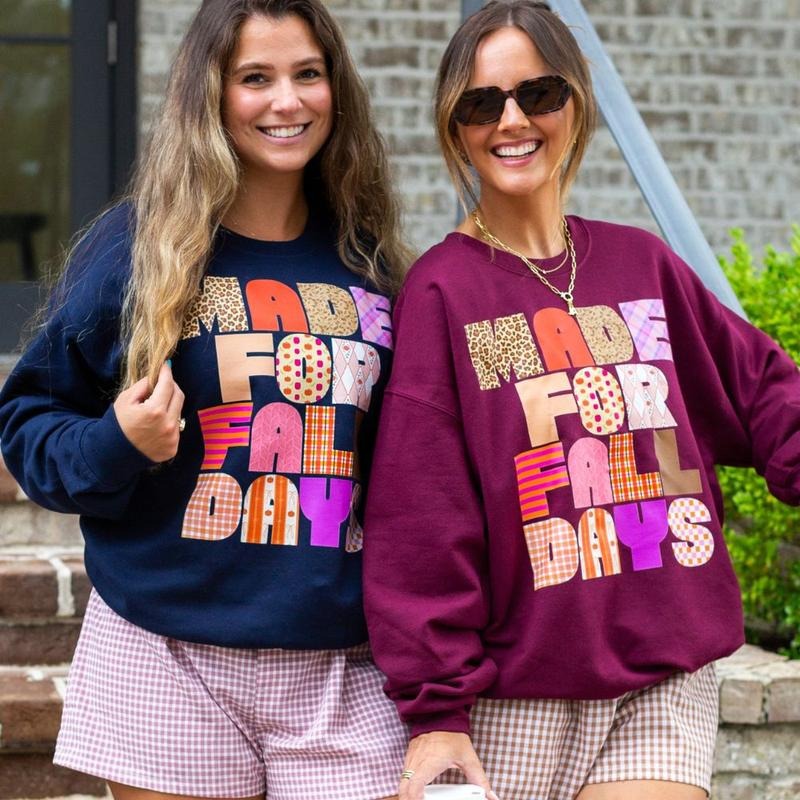 'Made For Fall Days' Crewneck Sweatshirt T-Shirts, Hoodie | HypeDripTees.com