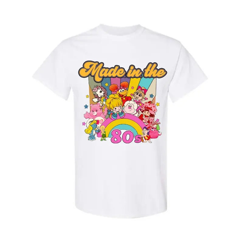 Made In The 80s Shirt, 80s Cartoon Friends Nostalgia T-shirt, Sweatshirt, Hoodie, Trendy Shirt | HypeDripTees.com