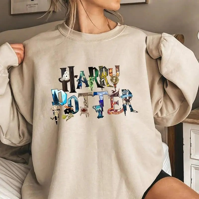 Magic HP Shirt,  HP Fan Shirt, H0gwarts Shirt Sweatshirt, Hoodie Cotton Womenswear | HypeDripTees.com