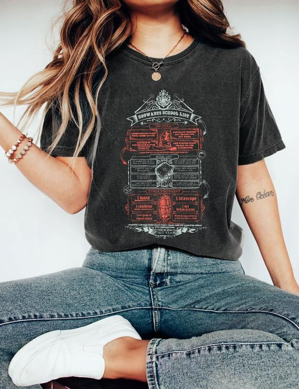 Magical School School List T-Shirt, Magical School Shirt Hoodie, Sweatshirt | HypeDripTees.com