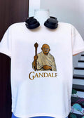 Mahatma Gandhi Wizard Staff Gandalf T-Shirt