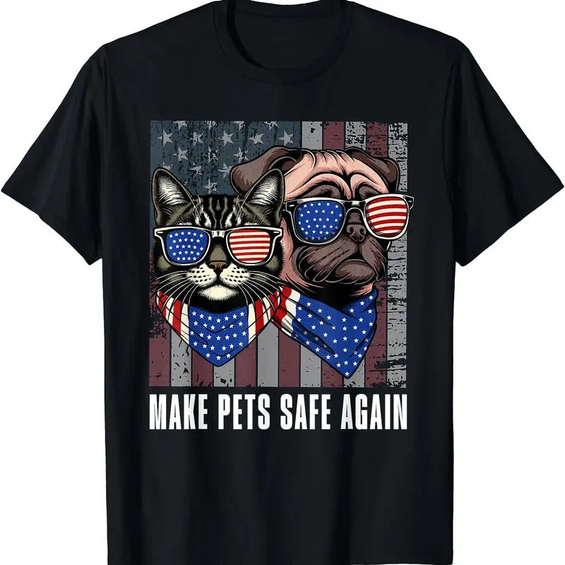Make Pets Safe Again T-Shirt | Tee for Men & Women | Cotton Hoodie, Sweatshirt | HypeDripTees.com