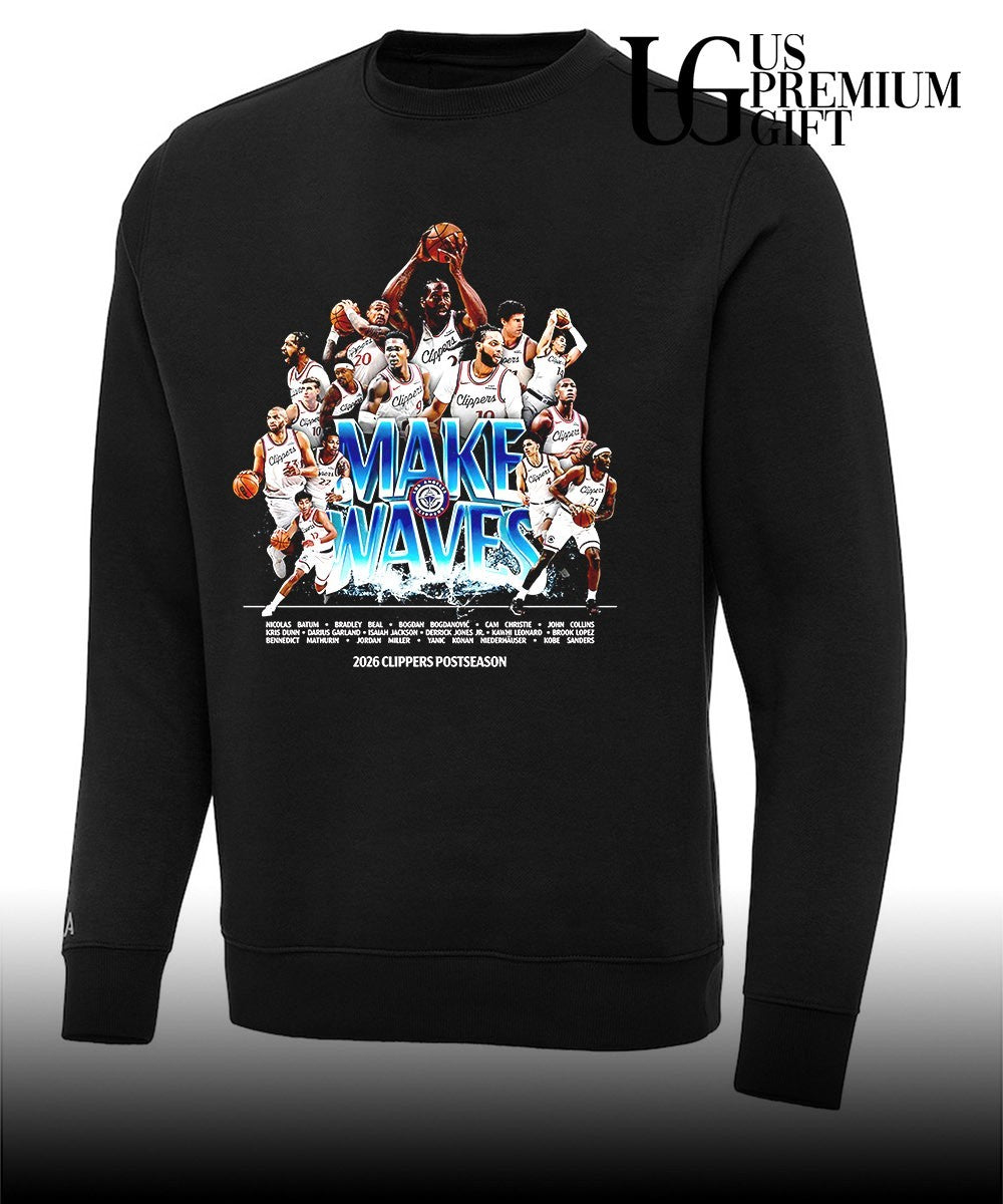 Make Waves Los Angeles Clippers NBA Postseason 2026 shirt