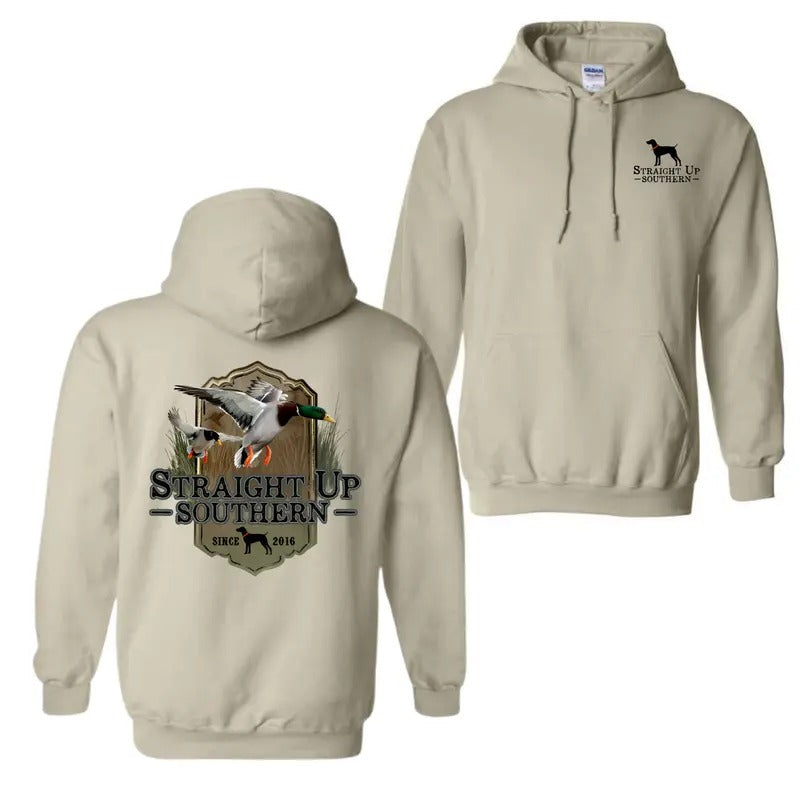 Mallard Flight - Mallard Ducks Approaching a Marsh Hoodie T-Shirt, For Men For Women Sweatshirt | HypeDripTees.com