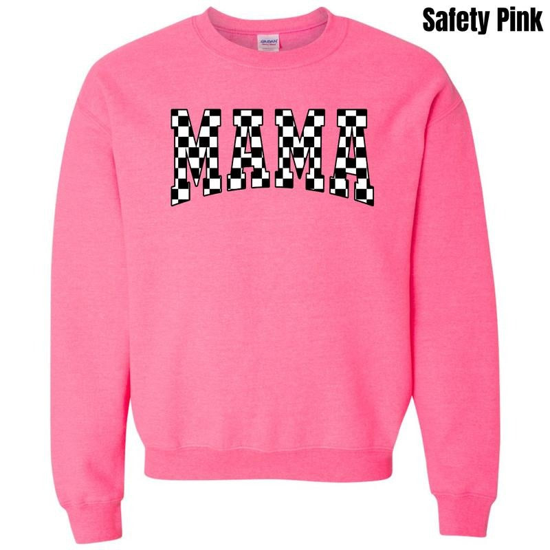 Mama Black Checker Sweatshirt T-Shirts, Hoodie | HypeDripTees.com