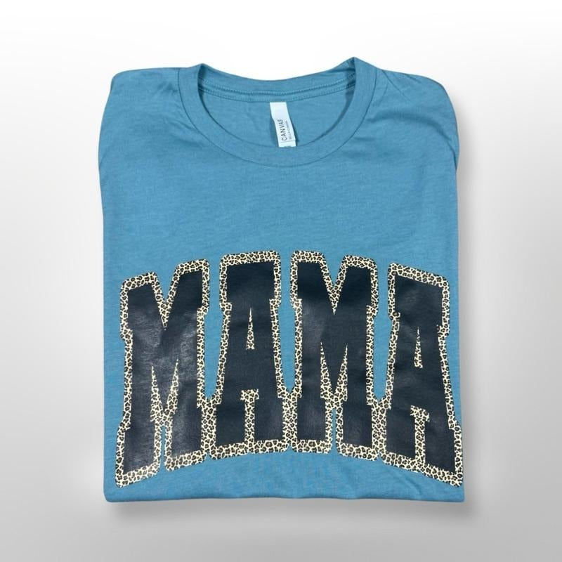 Mama CHEETAH Print Unisex fit Graphic T-shirt  - casual unisex T-shirt  - funny graphic tees 