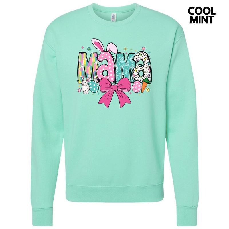 Mama Easter Coquette Sweatshirt T-Shirts, Hoodie | HypeDripTees.com