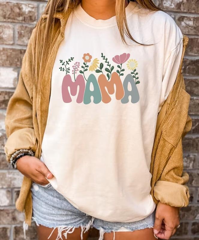Mama Flowers Shirt, Plant Mom Shirt, Floral Mama Shirt, Raising Wildflower Tee, Wildflower Shirt, Mom Gift, Mother's Day...