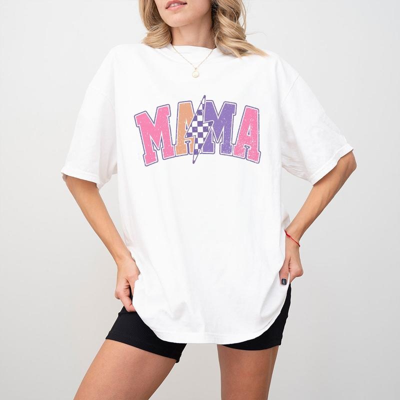 Mama Lightning Shirt, Comfort Color Mama Shirt, Retro Mama T-Shirts, Mother's Day Shirt, Gifts For Mama, Mama Lightning...