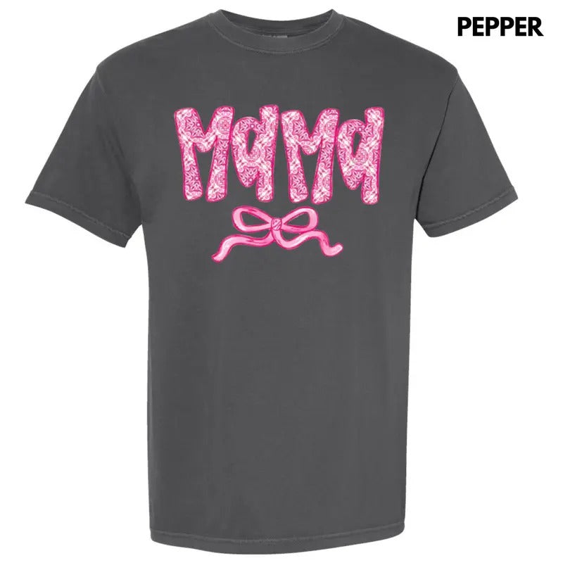 Mama Patterned Coquette Comfort Colors T-Shirt Hoodie, Sweatshirt | HypeDripTees.com