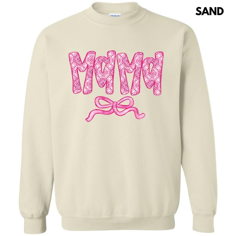 Mama Patterned Coquette Sweatshirt T-Shirts, Hoodie | HypeDripTees.com