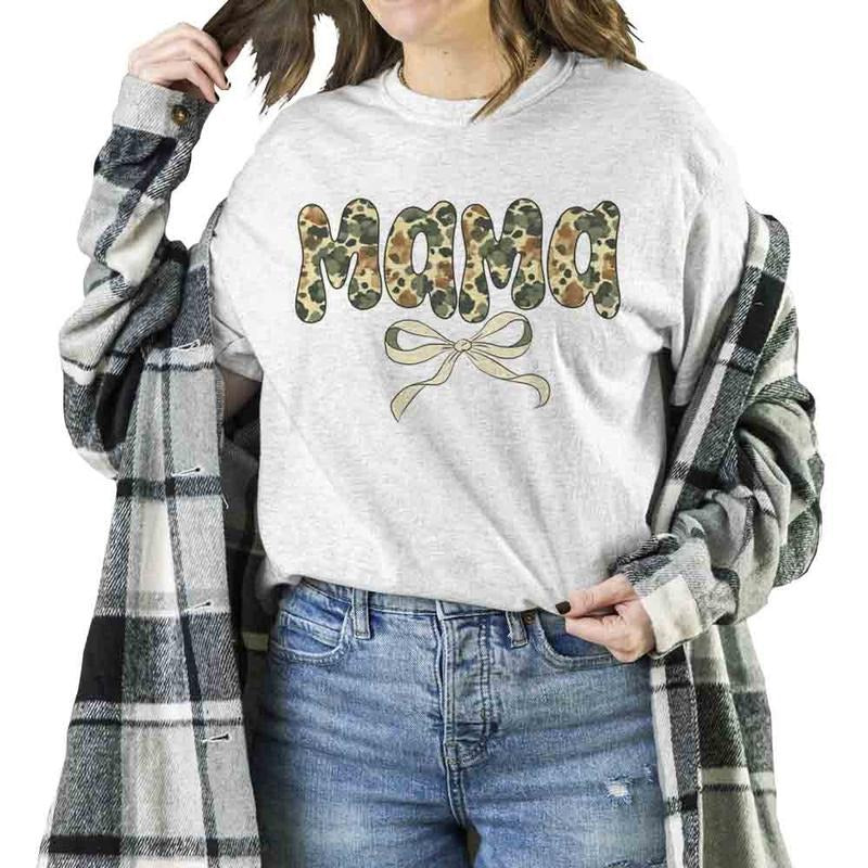 Mama Preppy Duck Camo Unisex T-shirt Sweatshirt Hoodie camouflage coquette Boho Cotton | HypeDripTees.com