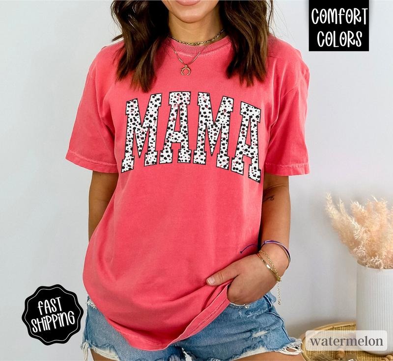 Mama Shirt Comfort Colors Mom Mama Varsity Letters Shirt Cute Mom Shirt Mama Tshirtstyle{N002}2 T-Shirts, Hoodie, Sweatshirt