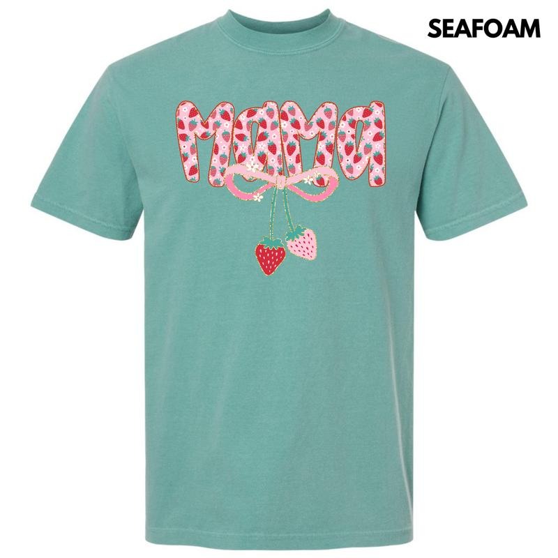 Mama Strawberry Coquette Comfort Colors T-Shirt 'NLB' Hoodie, Sweatshirt | HypeDripTees.com